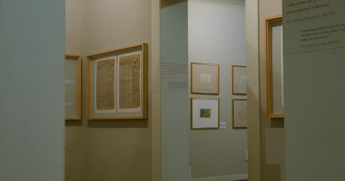 Interior of a Berlin museum — referencing the Schwules Museum